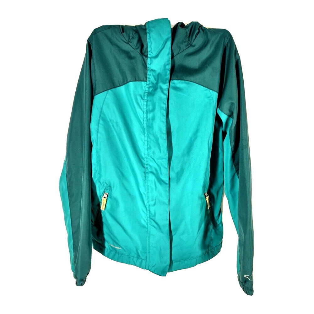 C9 by Champion Jacket Size L 10-12 Girls Gorp Core Athleisure Teal Green Hooded